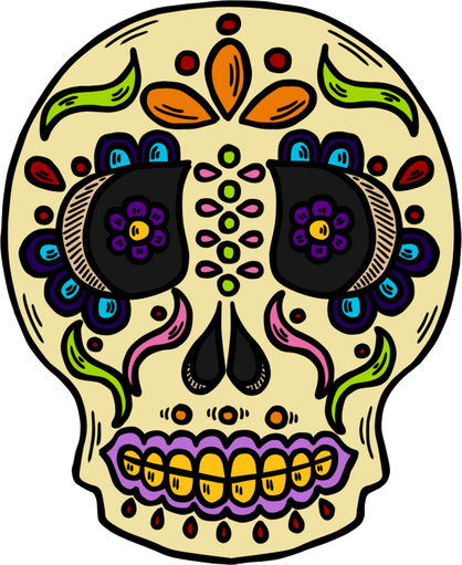 Skull with Decorations 